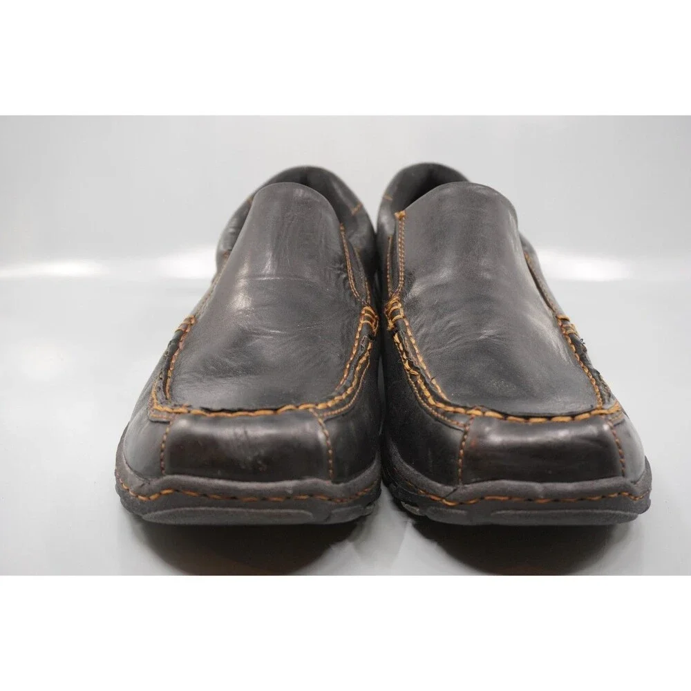 Born b.o.c. Eric Men's Loafers Size 14 Black Leather Slip On Comfort Casual Shoe